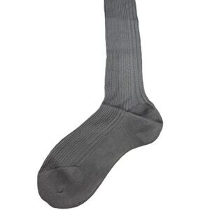 Bresciani Woman 100% Cotton Over the Calf Gray Socks Size Medium New With Tags
